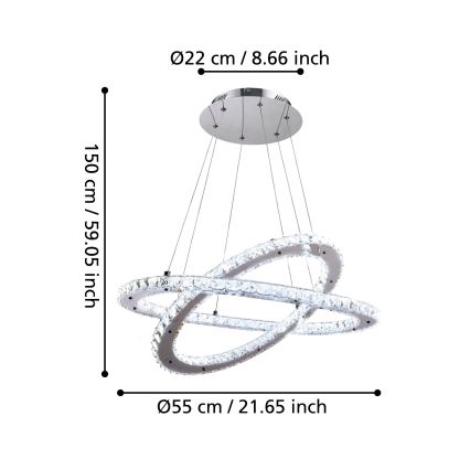 Eglo - LED závěsné svítidlo LED/29,6W/230V