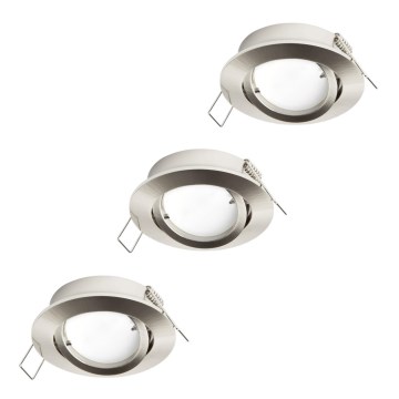 Eglo 31692 - SADA 3x LED Podhledové svítidlo TEDO 1xGU10/5W/230V