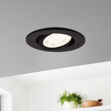 Eglo 31695 - LED RGBW Stmívatelné podhledové svítidlo SALICETO-Z LED/4,7W/230V 2700-6500K černá