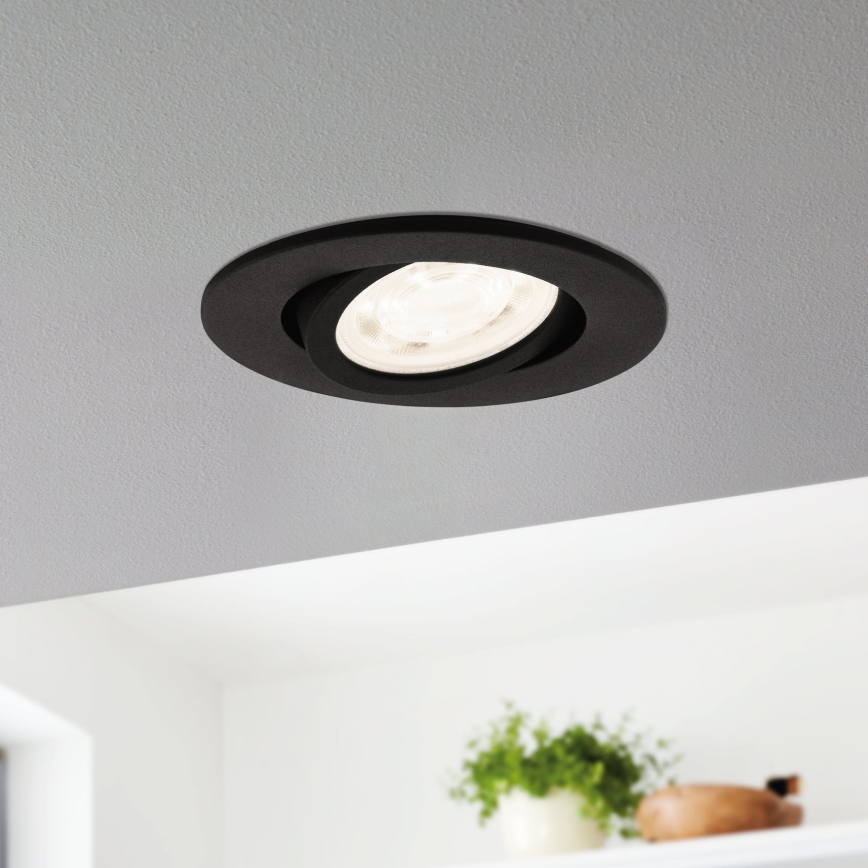 Eglo 31695 - LED RGBW Stmívatelné podhledové svítidlo SALICETO-Z LED/4,7W/230V 2700-6500K černá