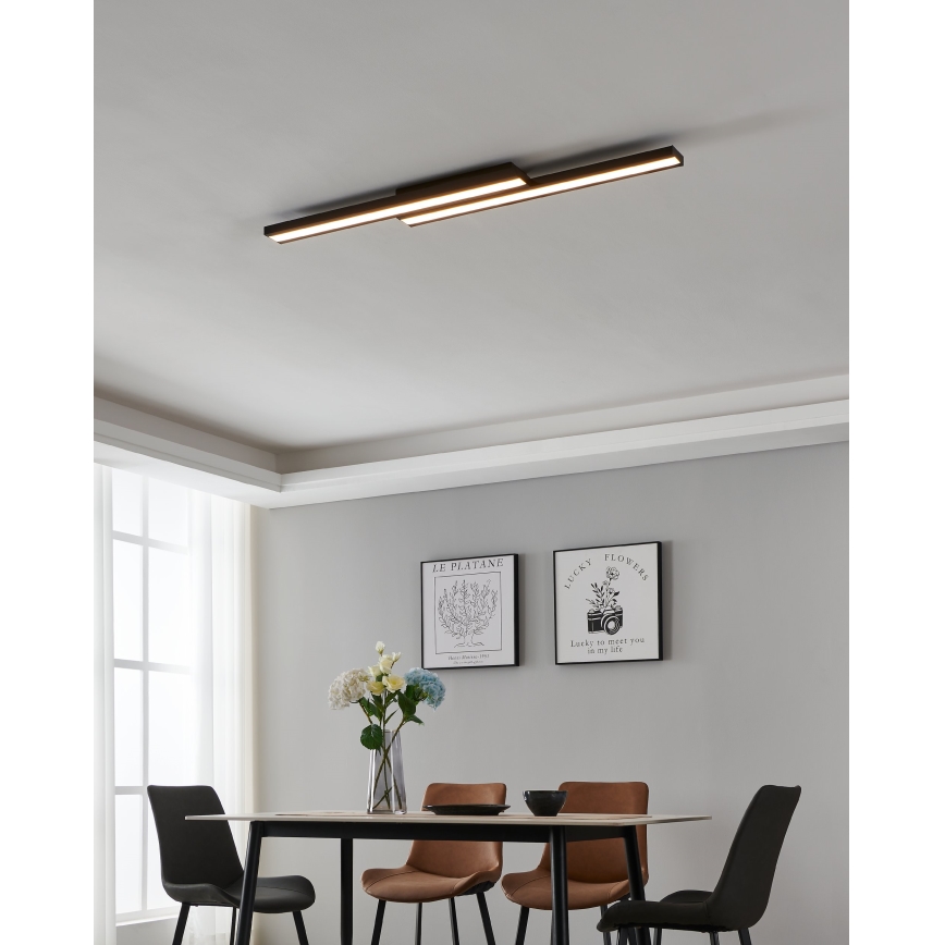 Eglo 31715 - LED RGBW Stmívatelné stropní svítidlo SALITERAS-Z LED/20,4W/230V 2700-6500K černá