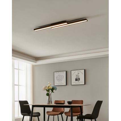Eglo 31715 - LED RGBW Stmívatelné stropní svítidlo SALITERAS-Z LED/20,4W/230V 2700-6500K černá
