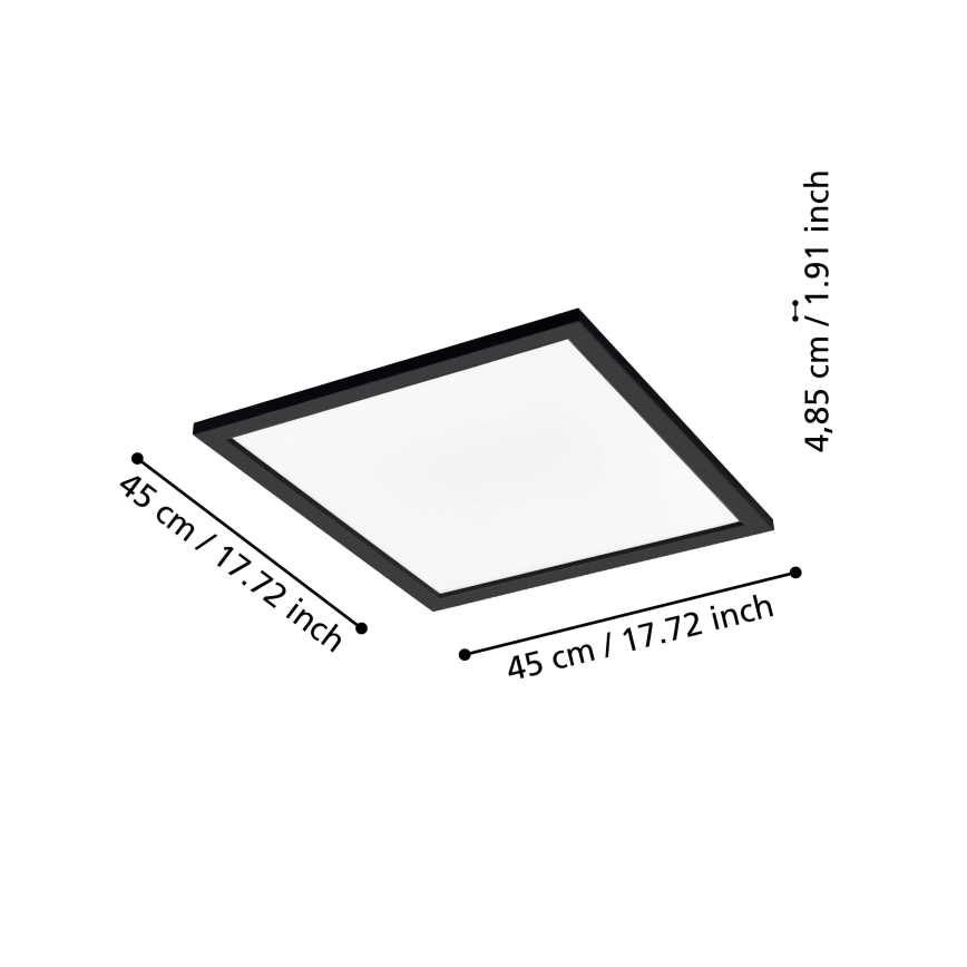 Eglo 31724 - LED Stmívatelné stropní svítidlo SALOBRENA-Z LED/21,5W/230V 2700-6500K černá