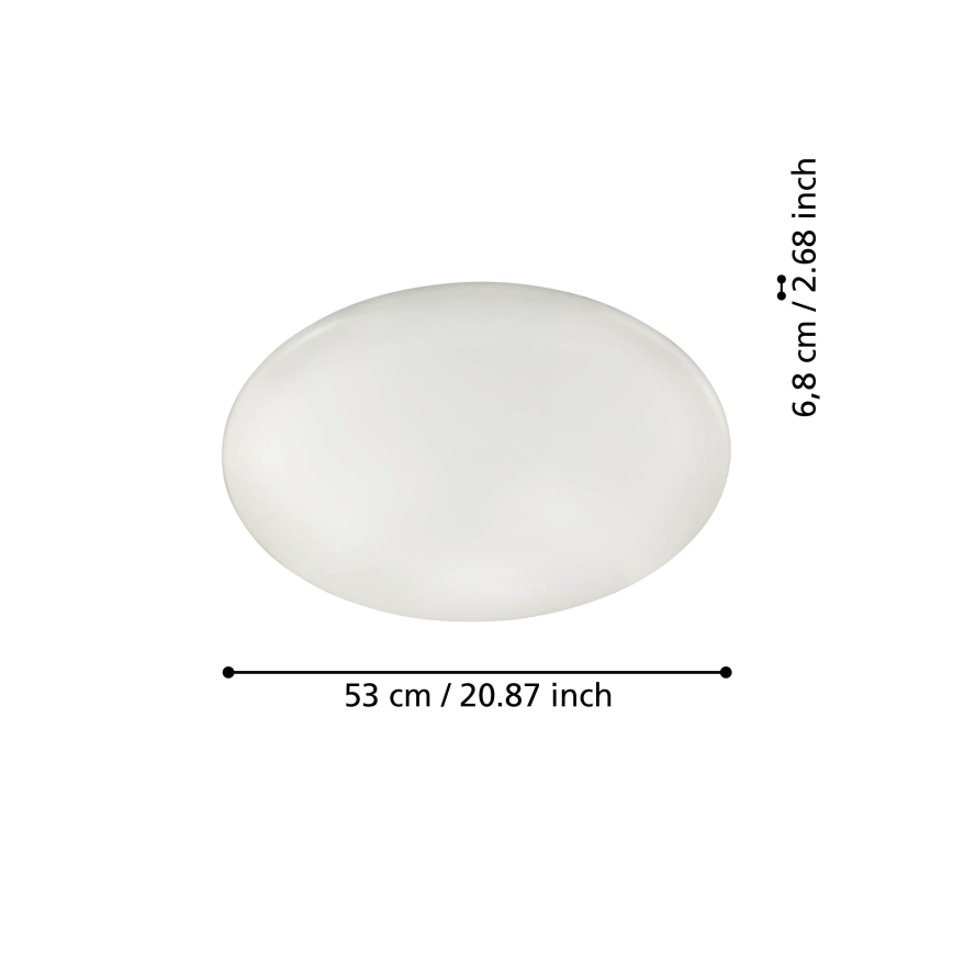 Eglo 31738 - LED Stmívatelné stropní svítidlo TOTARI-Z LED/44,8W/230V 2700-6500K bílá