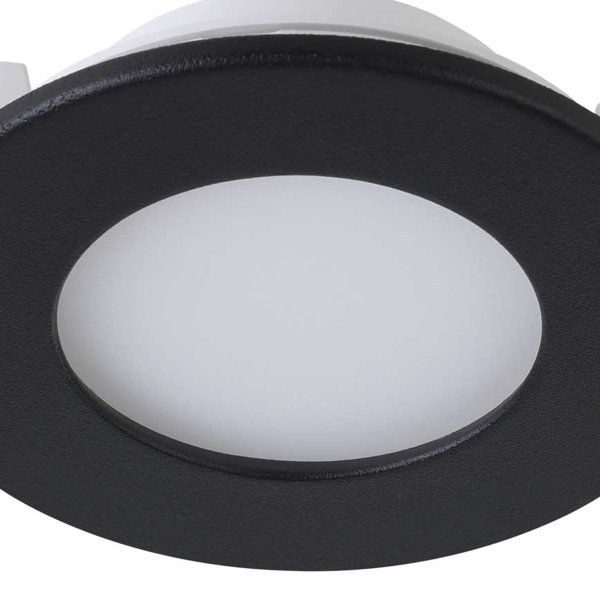 Eglo 31743 - SADA 3x LED Stmívatelné koupelnové podhledové svítidlo FUEVA-Z LED/2,8W/230V 2700-6500 IP44 černá pr. 8,5 cm
