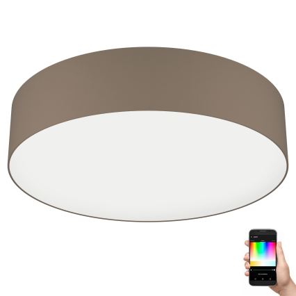 Eglo 31767 - LED RGBW Stmívatelné stropní svítidlo ROMAO-Z LED/35W/230V 2700-6500K pr. 57 cm taupe