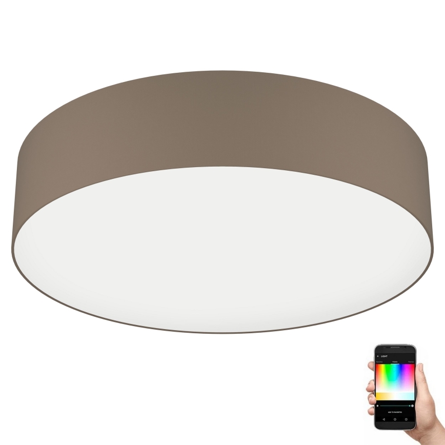Eglo 31767 - LED RGBW Stmívatelné stropní svítidlo ROMAO-Z LED/35W/230V 2700-6500K pr. 57 cm taupe