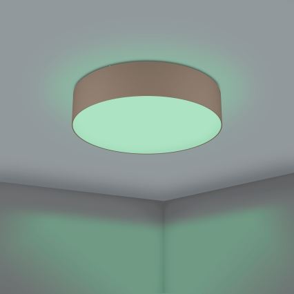 Eglo 31767 - LED RGBW Stmívatelné stropní svítidlo ROMAO-Z LED/35W/230V 2700-6500K pr. 57 cm taupe