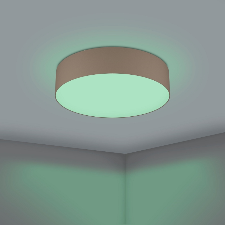 Eglo 31767 - LED RGBW Stmívatelné stropní svítidlo ROMAO-Z LED/35W/230V 2700-6500K pr. 57 cm taupe