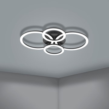 Eglo 31769 - LED Stmívatelné stropní svítidlo PARRAPOS-Z LED/41W/230V 3000-6500K černá