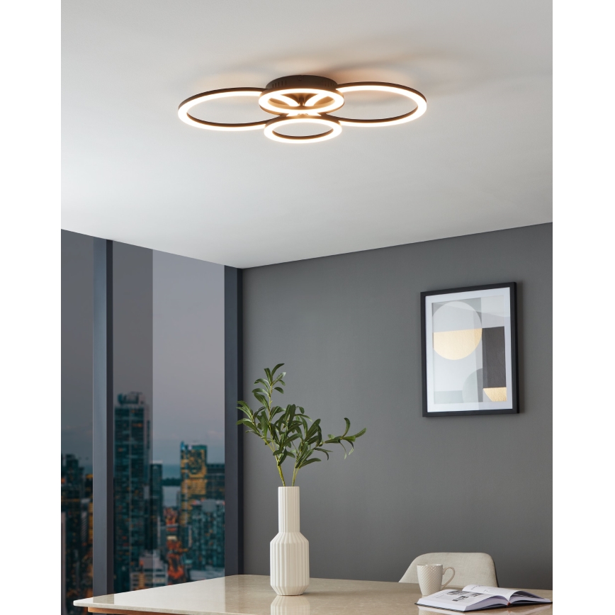 Eglo 31769 - LED Stmívatelné stropní svítidlo PARRAPOS-Z LED/41W/230V 3000-6500K černá