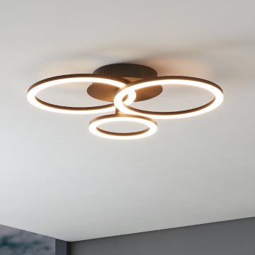 Eglo 31771 - LED Stmívatelné stropní svítidlo PARRAPOS-Z LED/33W/230V 3000-6500K černá