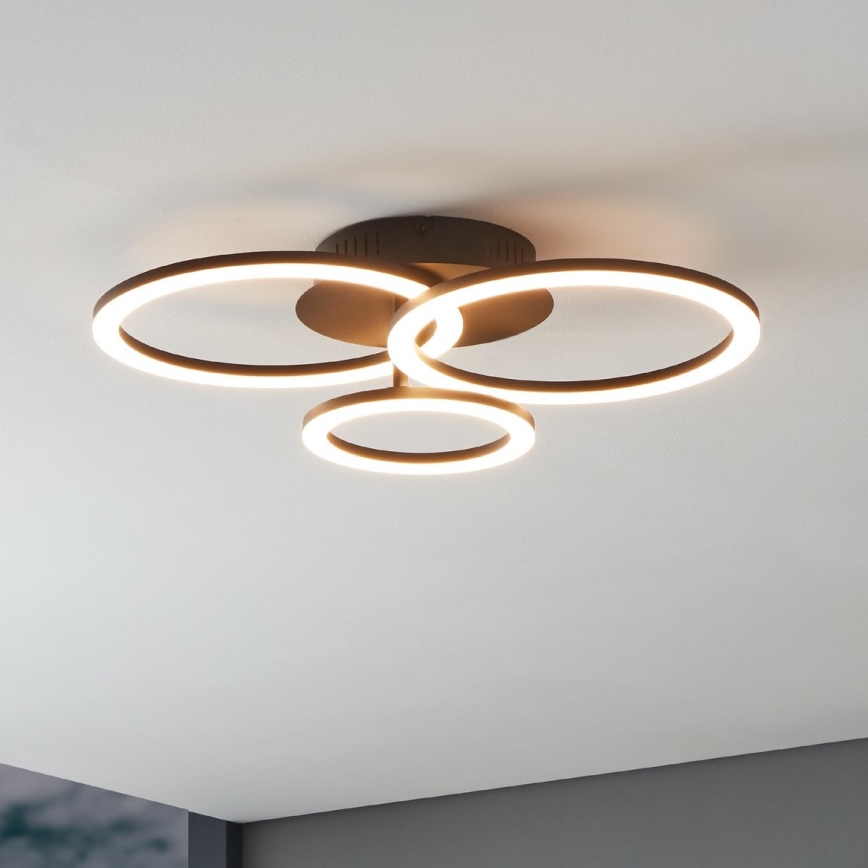 Eglo 31771 - LED Stmívatelné stropní svítidlo PARRAPOS-Z LED/33W/230V 3000-6500K černá