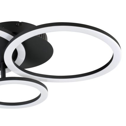 Eglo 31771 - LED Stmívatelné stropní svítidlo PARRAPOS-Z LED/33W/230V 3000-6500K černá