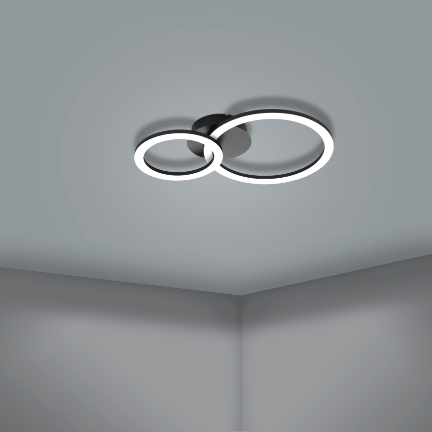 Eglo 31772 - LED Stmívatelné stropní svítidlo PARRAPOS-Z LED/15W/230V 3000-6500K černá