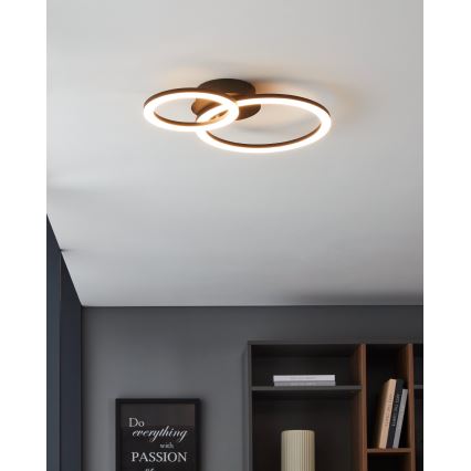 Eglo 31772 - LED Stmívatelné stropní svítidlo PARRAPOS-Z LED/15W/230V 3000-6500K černá