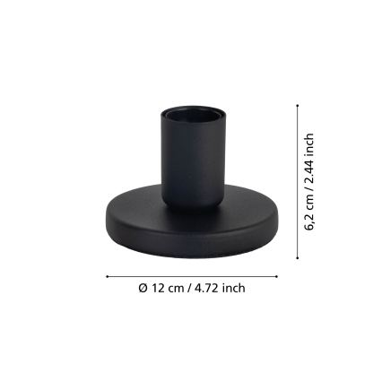 Eglo - Noha lampová 1xE27/40W/230V černá