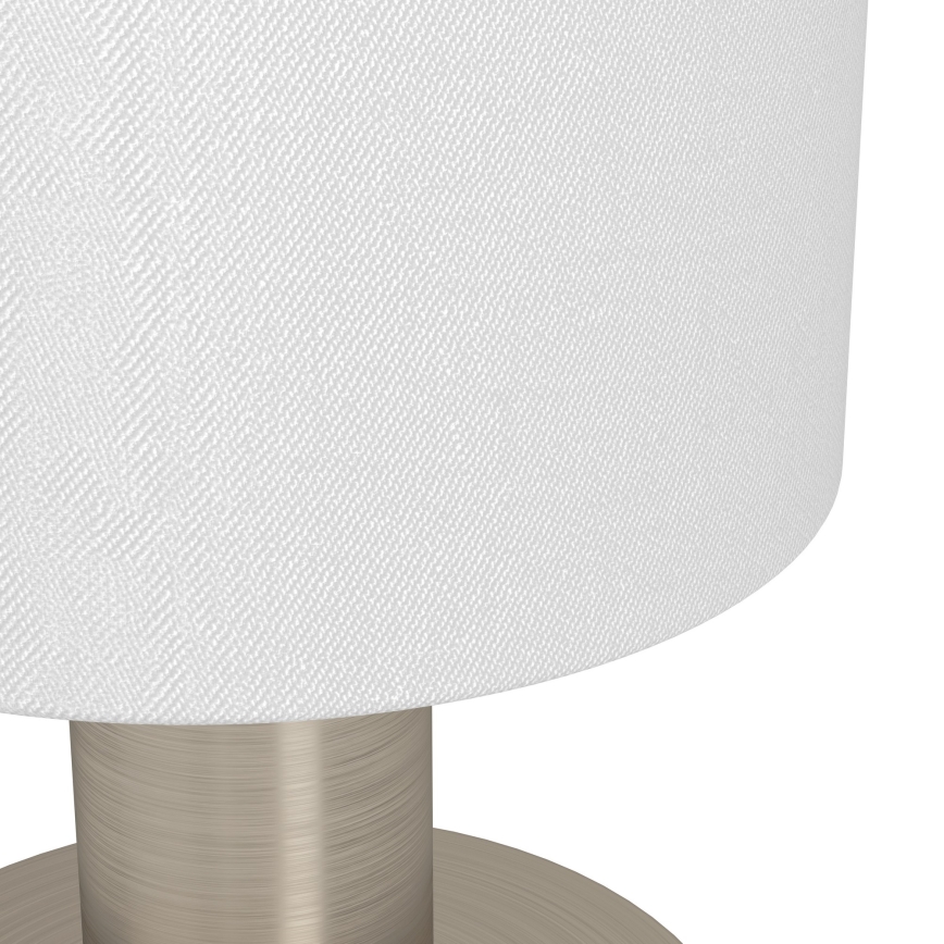 Eglo - Stolní lampa 1xE14/40W/230V bílá/matný chrom