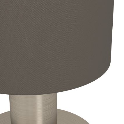 Eglo - Stolní lampa 1xE14/40W/230V hnědá/matný chrom