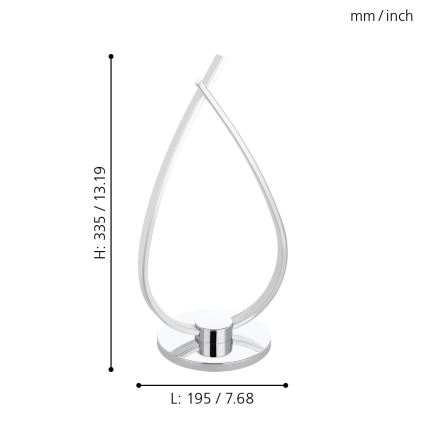 Eglo - LED stolní lampa LED/14W/230V