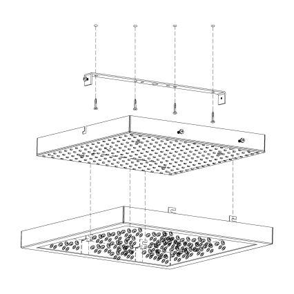 Eglo - LED Stropní svítidlo LED/16W/230V