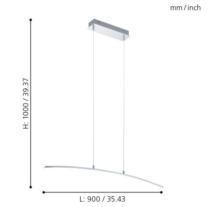 Eglo - LED lustr LED/14W/230V