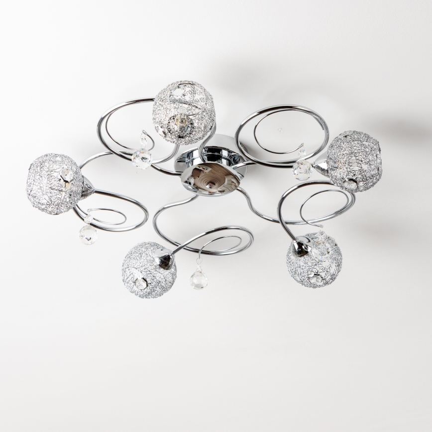 Eglo 32103 - LED Přisazený lustr VELAGO 5xG9/33W/230V lesklý chrom