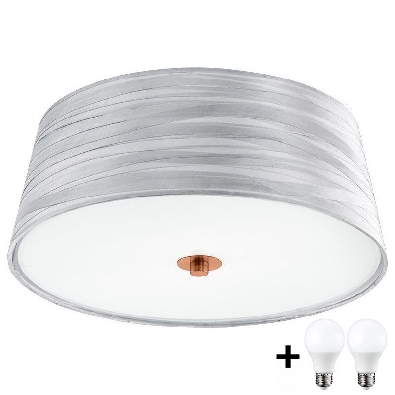 Eglo 32111- LED Stropní svítidlo FONSEA 1 2xE27/9W/230V stříbrná/měděná