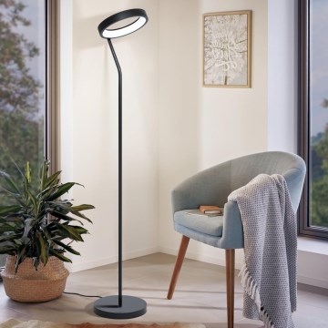 Eglo 32327 - LED RGBW Stmívatelná stojací lampa MARGHERA-C LED/15,5W/230V 2700-6500K černá