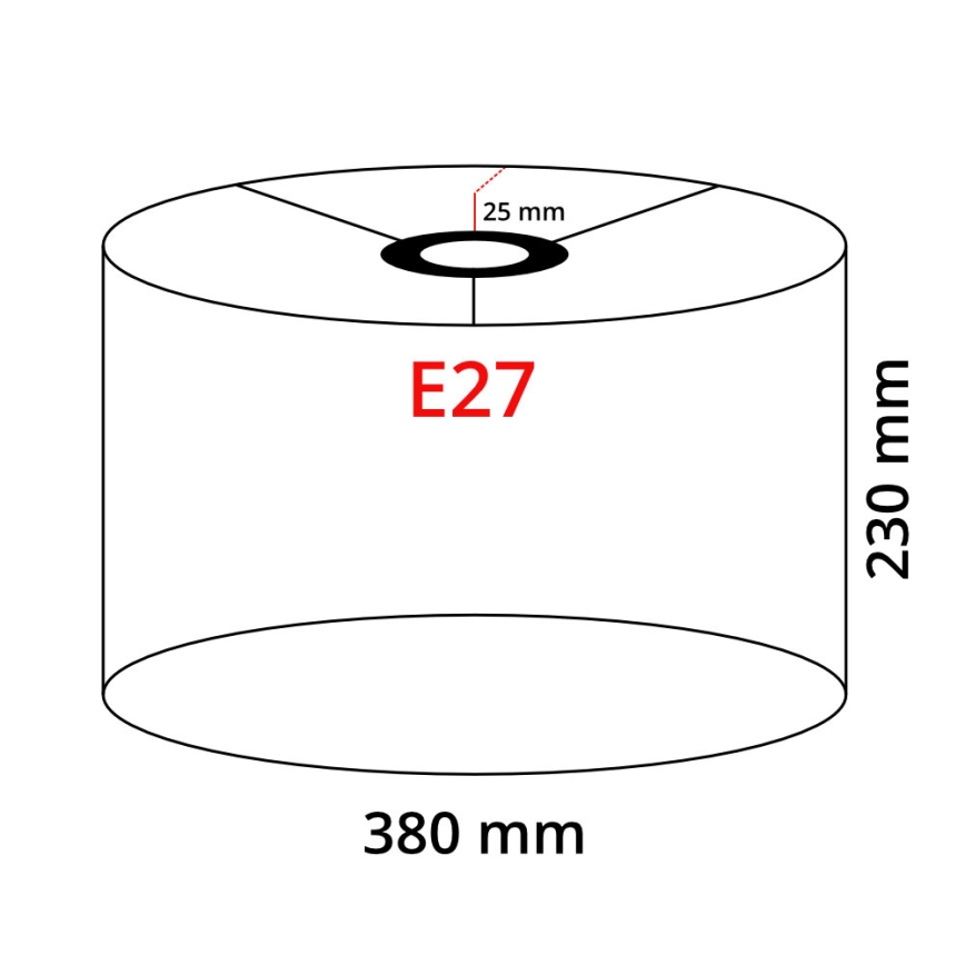Eglo 32482 - Univerzální stínidlo TUNJA E27 pr. 38 cm bílá