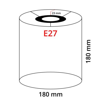 Eglo 32495 - Univerzální stínidlo TUNJA E27 pr. 18 cm šedá