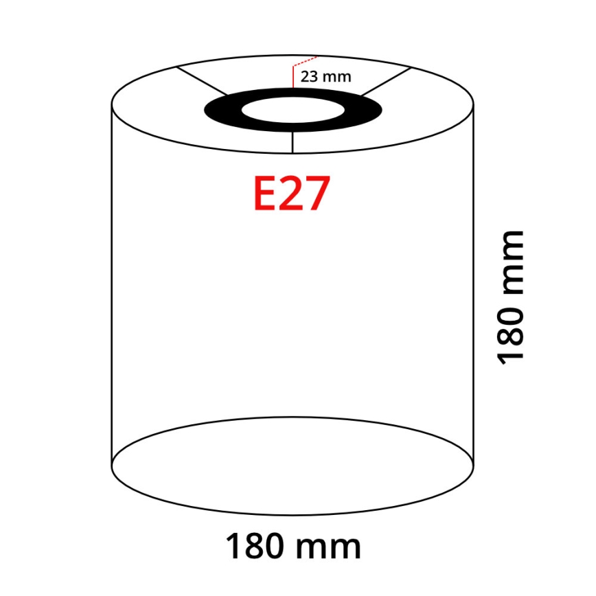 Eglo 32495 - Univerzální stínidlo TUNJA E27 pr. 18 cm šedá