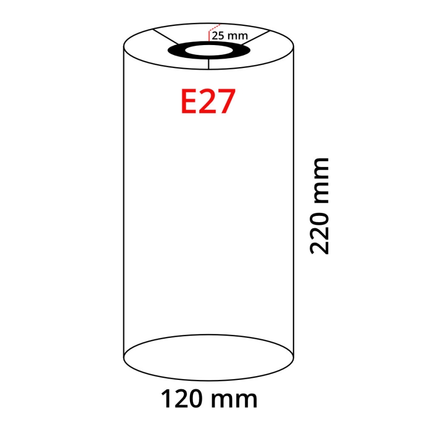Eglo 32498 - Univerzální stínidlo TUNJA E27 pr. 12 cm bílá