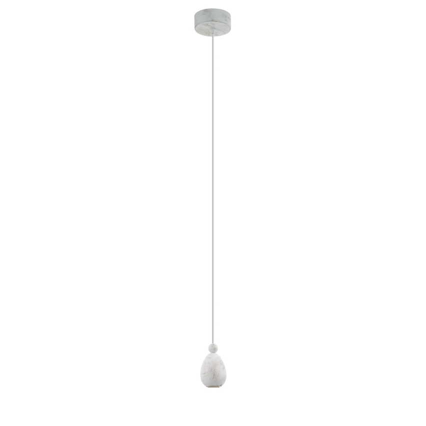 Eglo 32544 - Lustr na lanku YORTH 1xE27/60W/230V bílá
