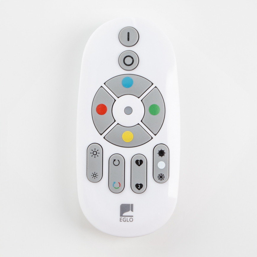 Eglo 32547 - LED RGBW Stmívatelný přisazený/podhledový panel 2v1 SALOBRENA-C LED/34W/230V bílá 60x60 cm + dálkové ovládání
