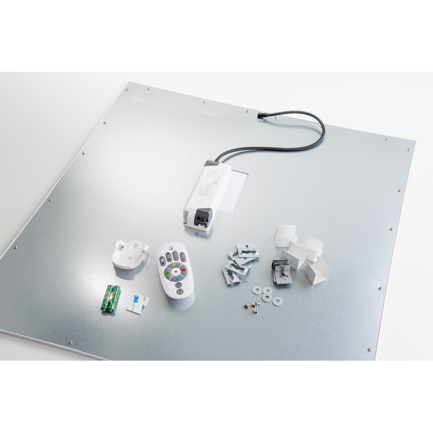 Eglo 32547 - LED RGBW Stmívatelný přisazený/podhledový panel 2v1 SALOBRENA-C LED/34W/230V bílá 60x60 cm + dálkové ovládání