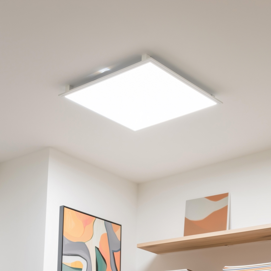 Eglo 32547 - LED RGBW Stmívatelný přisazený/podhledový panel 2v1 SALOBRENA-C LED/34W/230V bílá 60x60 cm + dálkové ovládání