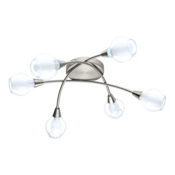 Eglo 32595 - Přisazený lustr ARNADO 6xG9/33W/230V matný chrom