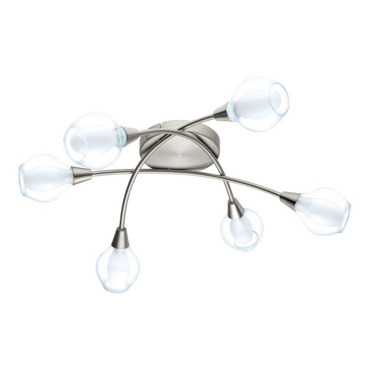 Eglo 32595 - Přisazený lustr ARNADO 6xG9/33W/230V matný chrom
