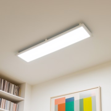 Eglo 32734 - LED RGBW Stmívatelný přisazený 2v1 SALOBRENA-C LED/34W/230V bílá + dálkové ovládání