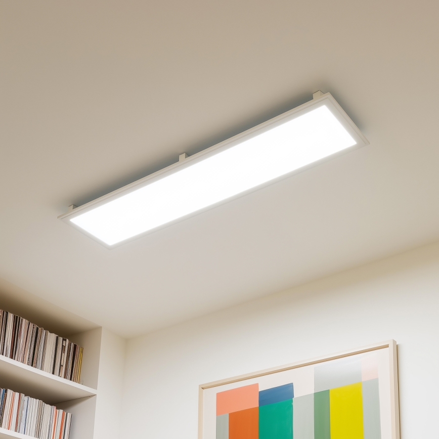 Eglo 32734 - LED RGBW Stmívatelný přisazený/podhledový panel 2v1 SALOBRENA-C LED/34W/230V bílá + dálkové ovládání