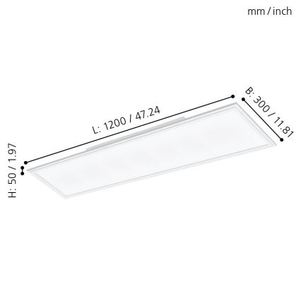 Eglo - LED Přisazený panel SALOBRENA LED/33W/230V