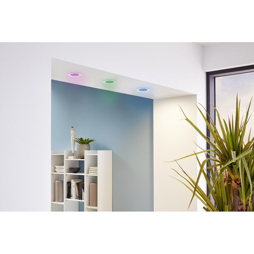 Eglo - SADA 3x LED RGB Stmívatelné podhledové svítidlo FUEVA-C LED/3W/230V pr. 8,5 cm