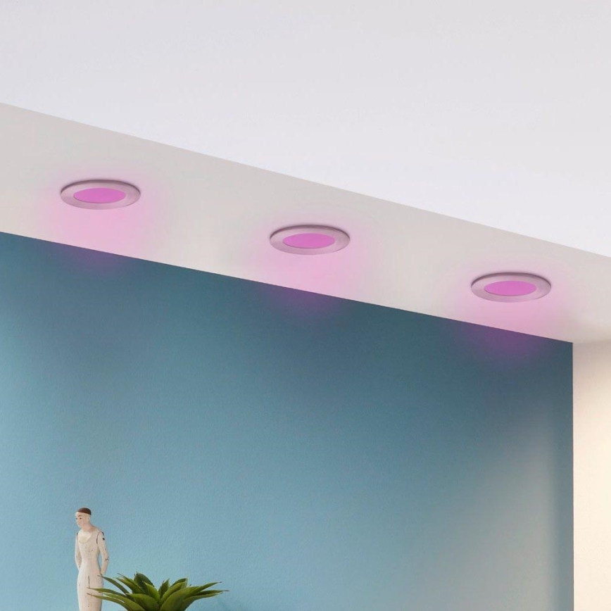 Eglo - SADA 3x LED RGB Stmívatelné podhledové svítidlo FUEVA-C 1xLED/3W/230V