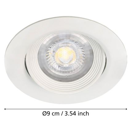 Eglo - SADA 3x Podhledové svítidlo SARTIANO 1xLED/5W/230V