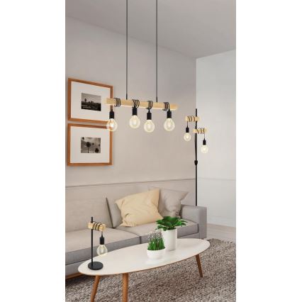 Eglo - Stolní lampa TOWNSHEND 1xE27/10W/230V