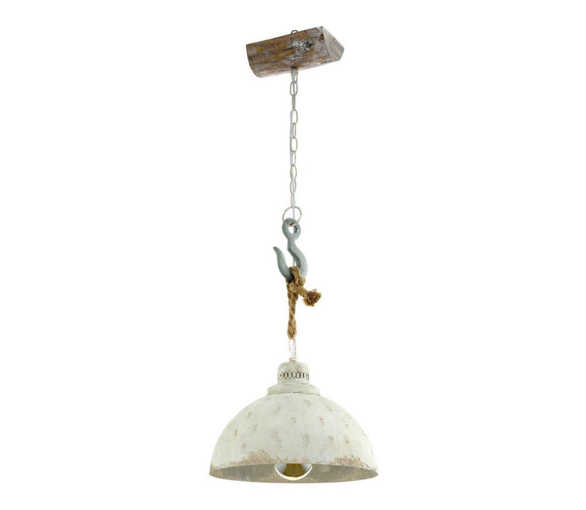 Eglo Eglo 33032 - Lustr na řetězu REDDITCH 1xE27/60W/230V bílá patina EG33032