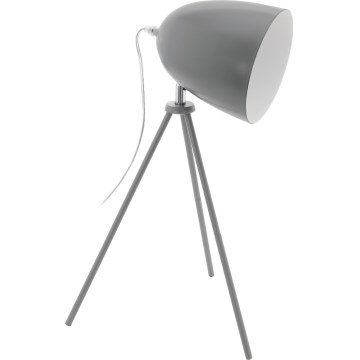 Eglo 33094 - Stolní lampa DUNDEE 1xE27/60W/230V šedá