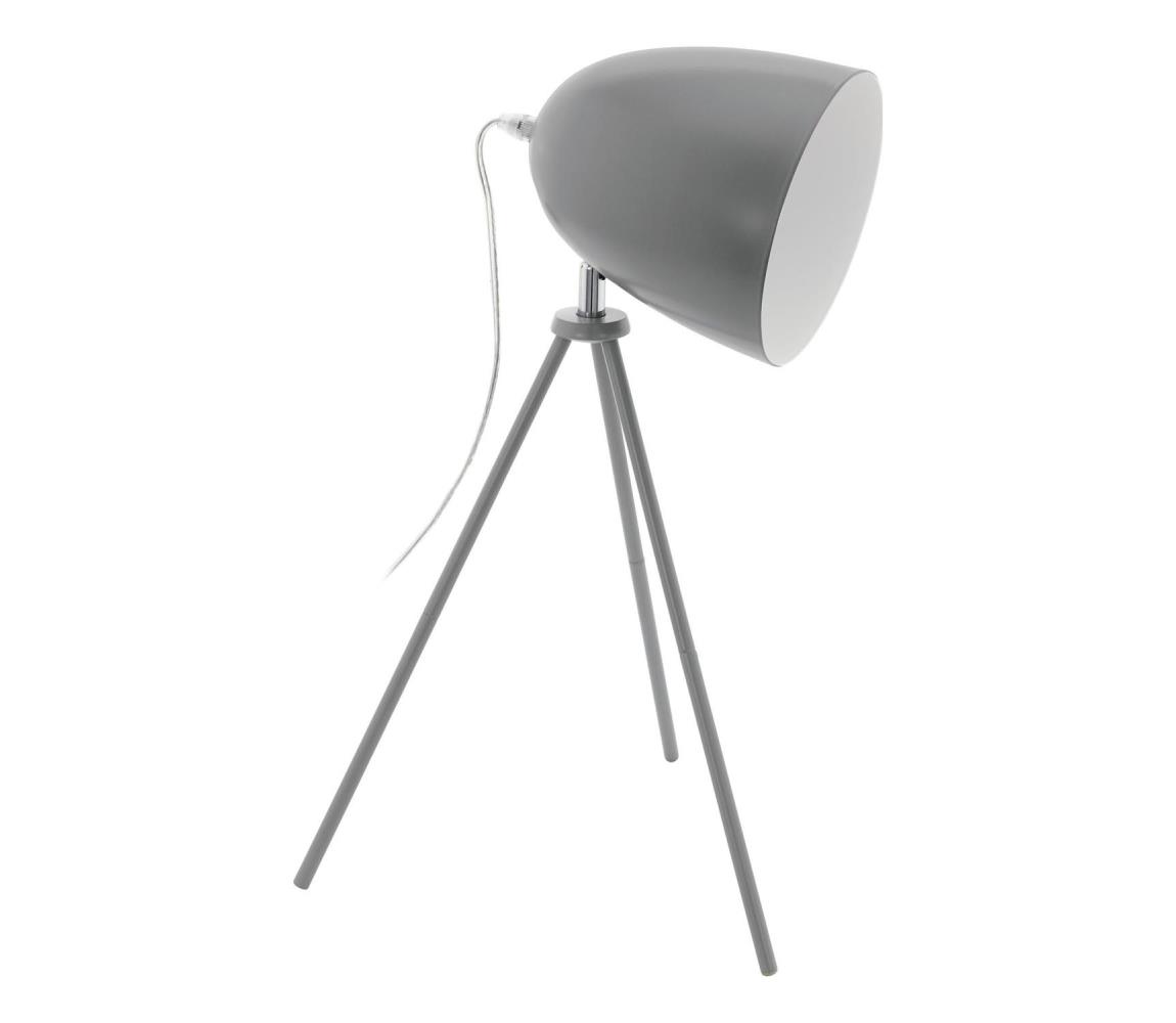 Eglo 33094 - Stolní lampa DUNDEE 1xE27/60W/230V šedá 33094