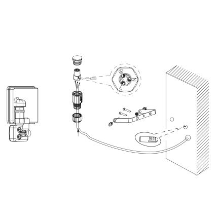 Eglo - LED reflektor se senzorem LED/50W/230V IP44